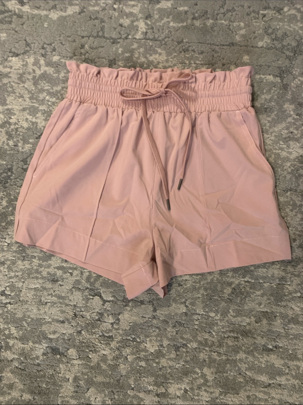 High-Rise Paperbag Pink Women’s Shorts